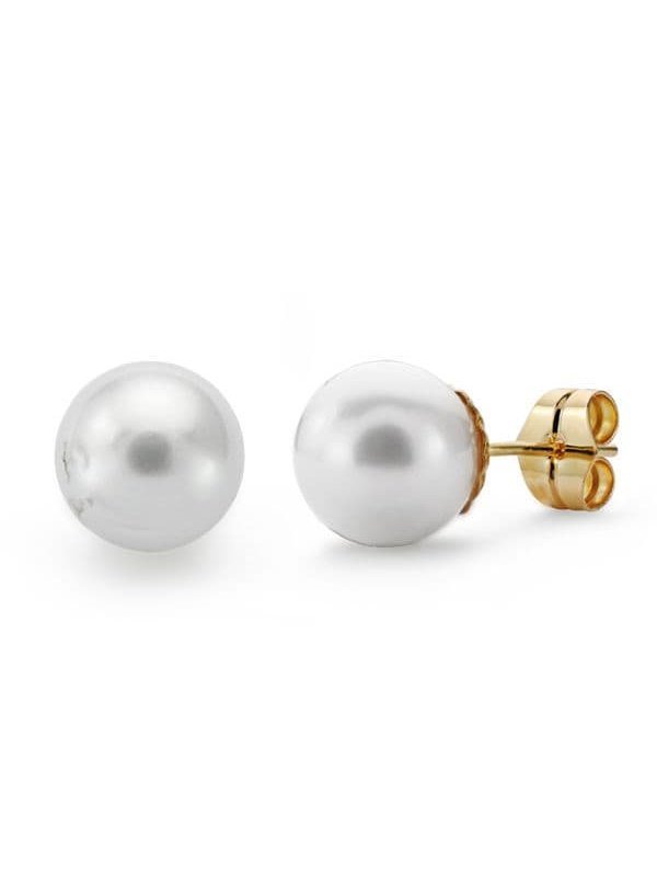 18K PENDIENTES PERLA AUSTRALIANA 9...