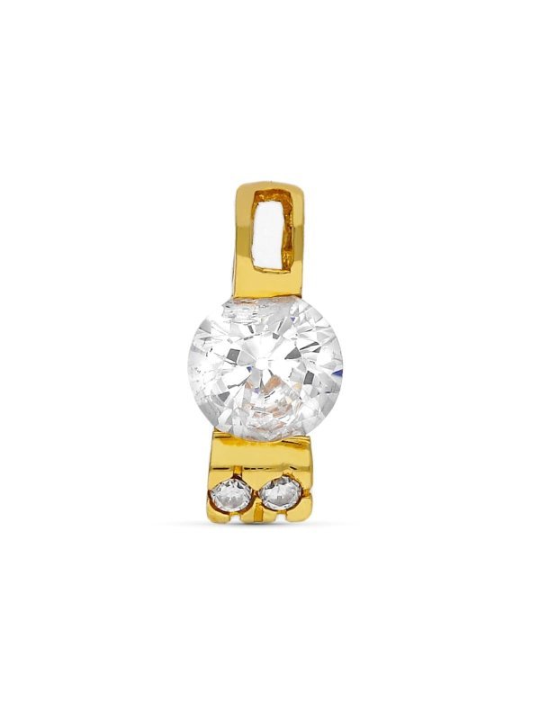 18K COLGANTE ORO AMARILLO CIRCONITAS...