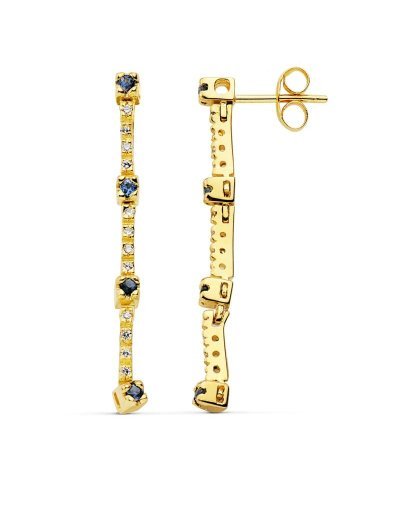 18K PENDIENTES LARGOS 16...