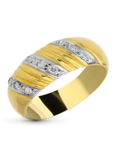 18K SORTIJA ORO AMARILLO 9 DIAMANTES...