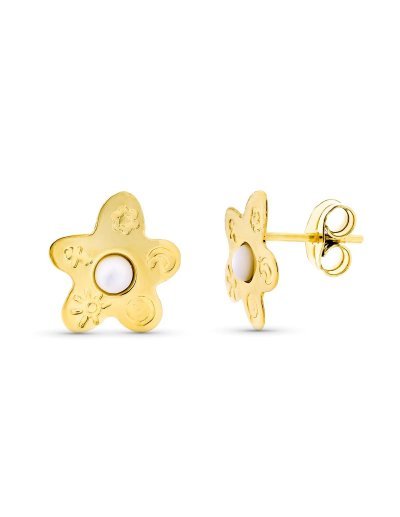18K PENDIENTES ORO AMARILLO...