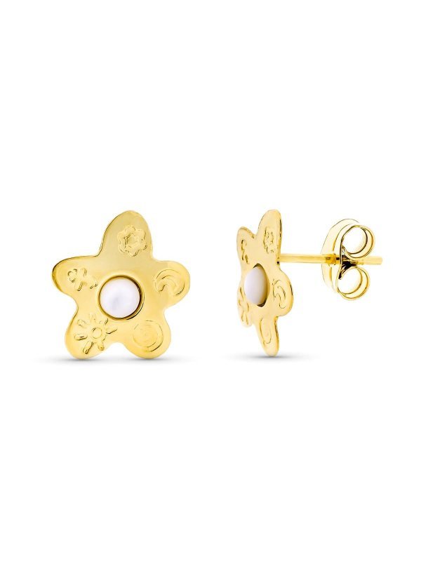 18K PENDIENTES ORO AMARILLO...