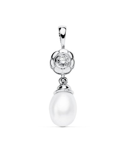 18K COLGANTE ORO BLANCO...
