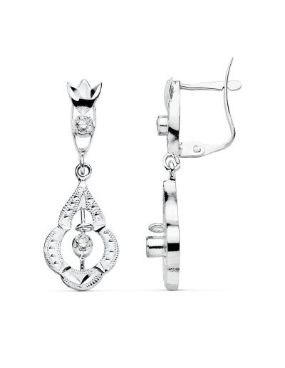 18K PENDIENTES CUBANAS ORO...