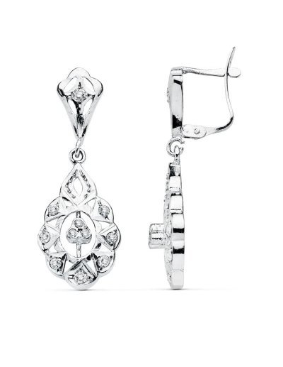 18K PENDIENTES CUBANAS ORO...