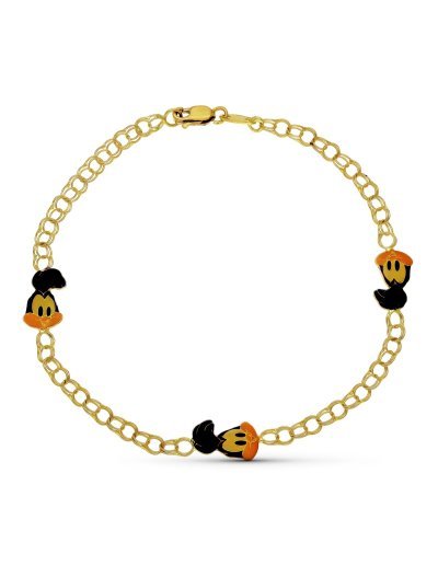 18K PULSERA CORRE CAMINOS....