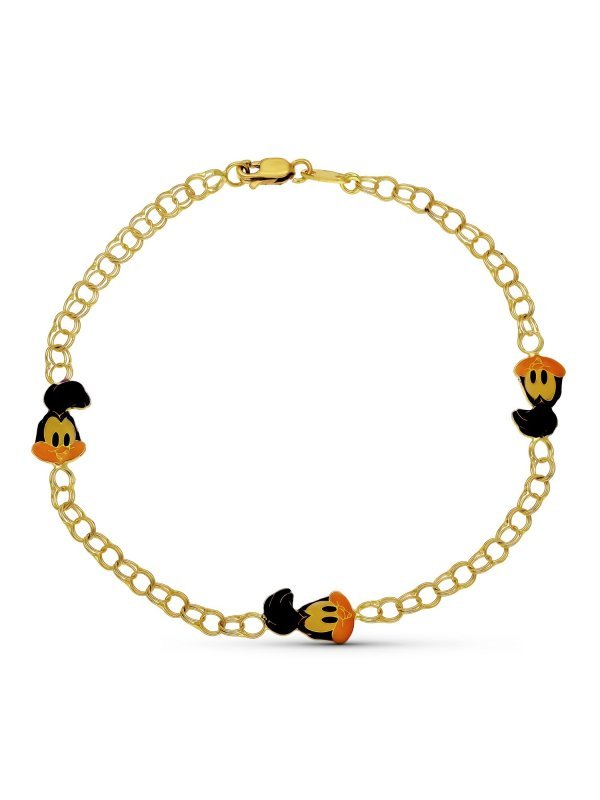 18K PULSERA CORRE CAMINOS. 18 CM