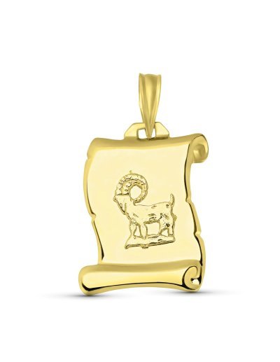 18K HOROSCOPO ARIES PERGAMINO