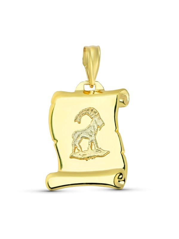 18K HOROSCOPO CAPRICOR 20X14 MM