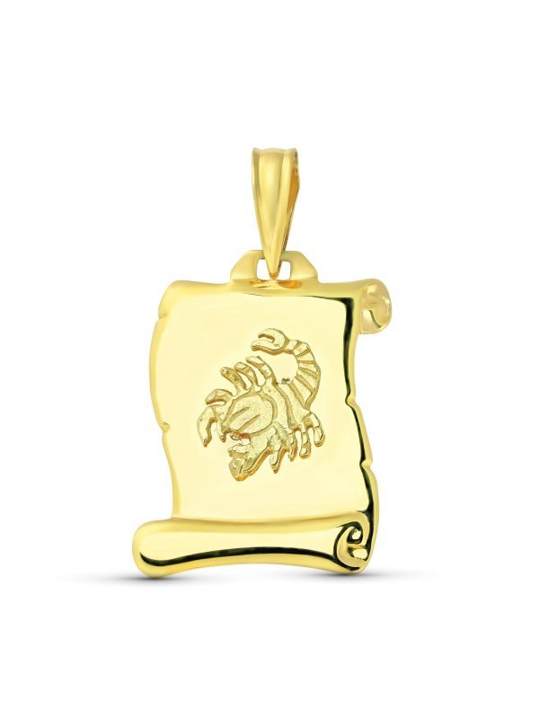 18K HOROSCOPO ESCORPIO PERGAMINO