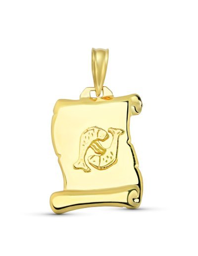 18K HOROSCOPO PISCIS PERGAMINO
