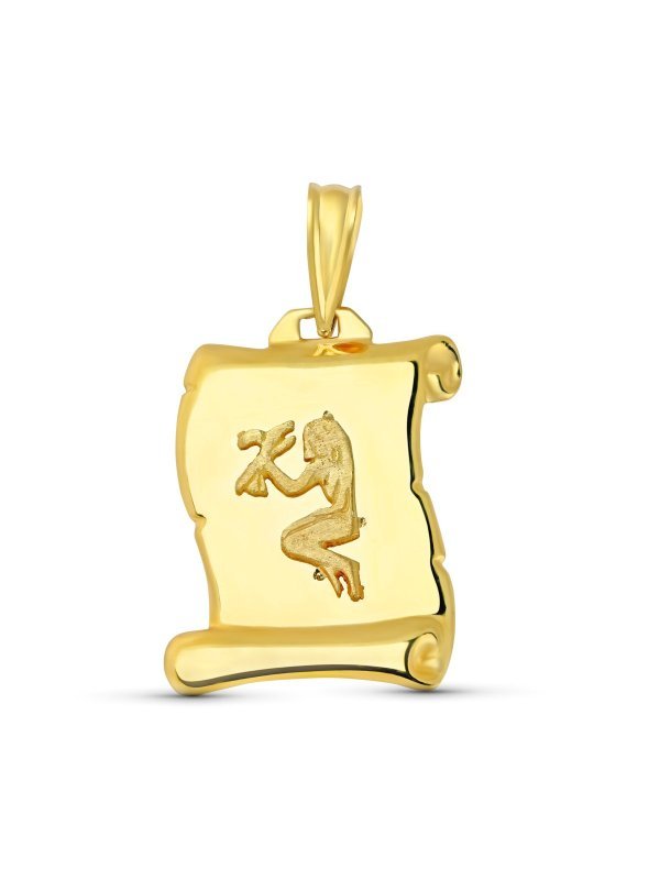 18K HOROSCOPO VIRGO PERGAMINO