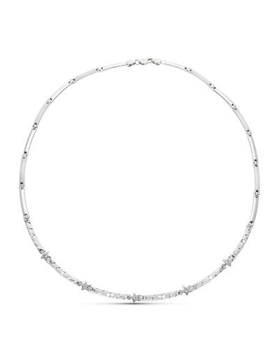 18K GARGANTILLA ORO BLANCO...