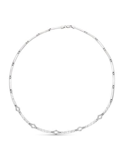 18K GARGANTILLA ORO BLANCO...