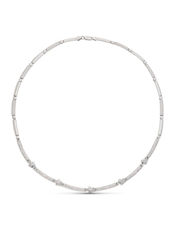 18K GARGANTILLA ORO BLANCO TRAMOS...