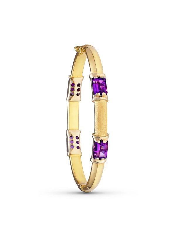 18K PULSERA ORO AMARILLO RIGIDA 4...