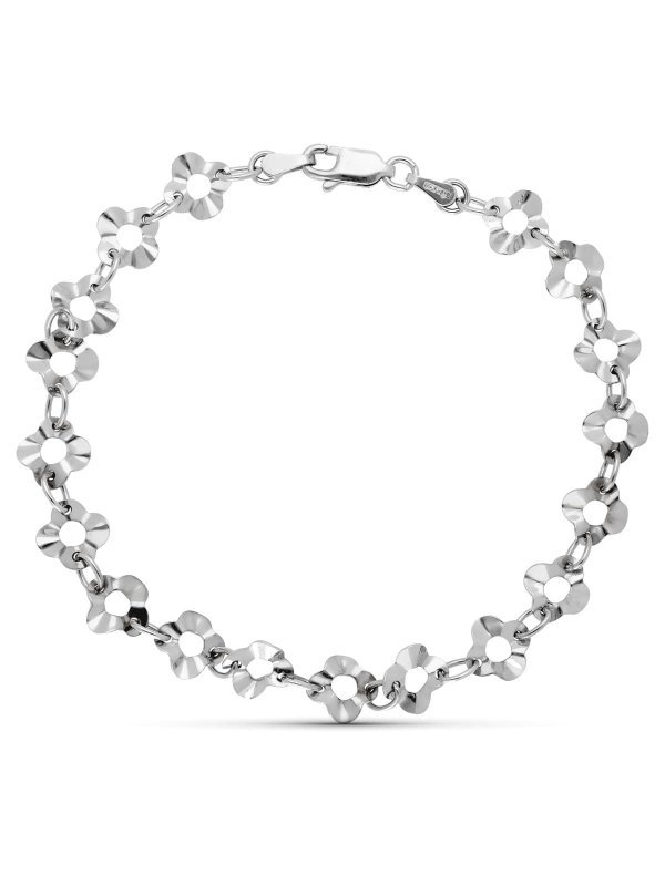 18K PULSERA ORO BLANCO MOTIVOS.