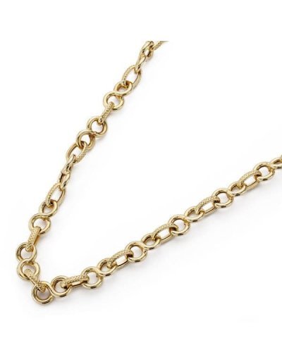 18K GARGANTILLA ESLABONES 45CM