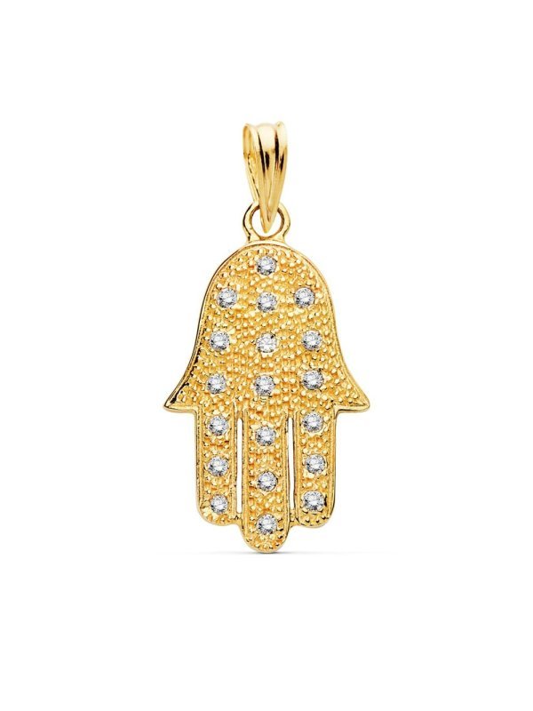 18K COLGANTE MANO FATIMA 22X15 MM
