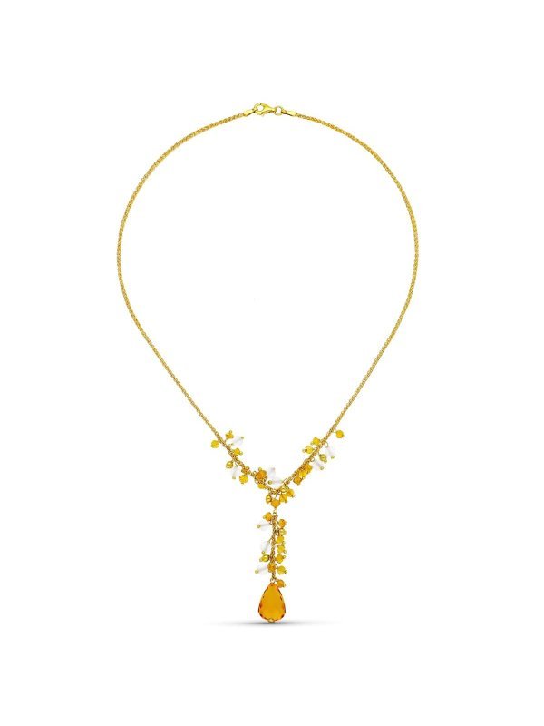 18K GARGANTILLA ORO AMARILLO PIEDRAS...