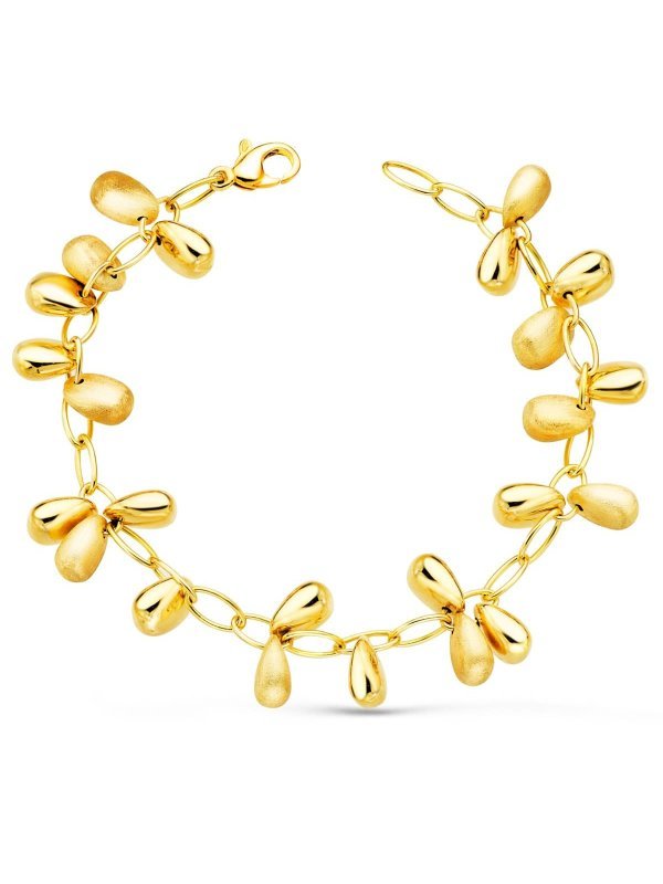 18K PULSERA ORO AMARILLO ESLABONES...