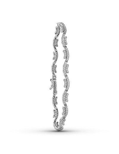 18K PULSERA ORO BLANCO...