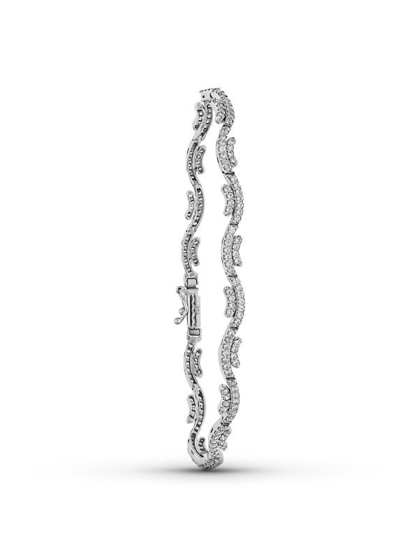 18K PULSERA ORO BLANCO CIRCONITAS