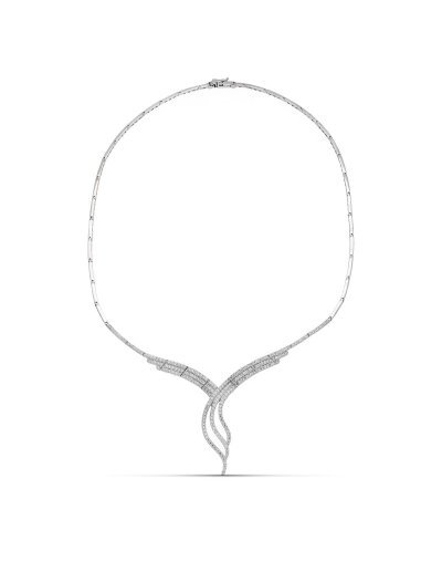 18K GARGANTILLA ORO BLANCO...