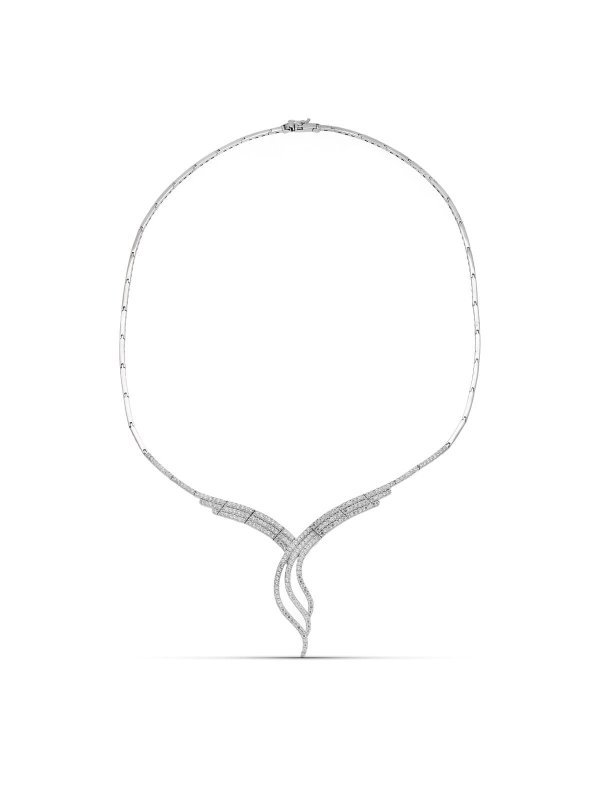 18K GARGANTILLA ORO BLANCO CIRCONITAS...
