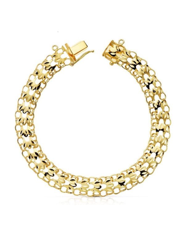 18K PULSERA PRINCESA 9 MM 20.5 CM...