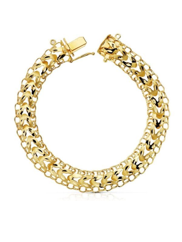 18K PULSERA PRINCESA 10 MM 21 CM...