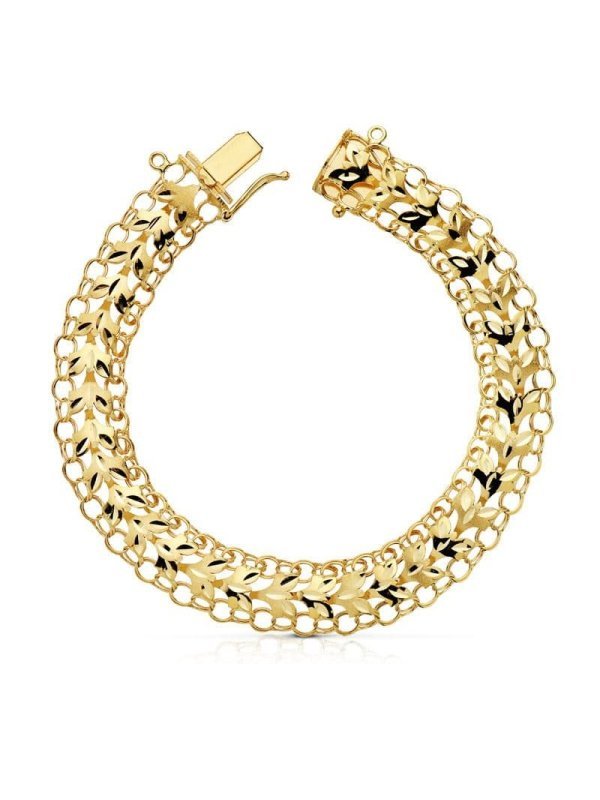 18K PULSERA PRINCESA 10 MM 20 CM 12.0 GR