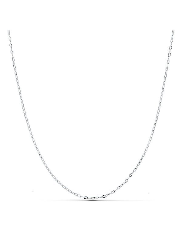 18K CADENA MACIZA ORO BLANCO...