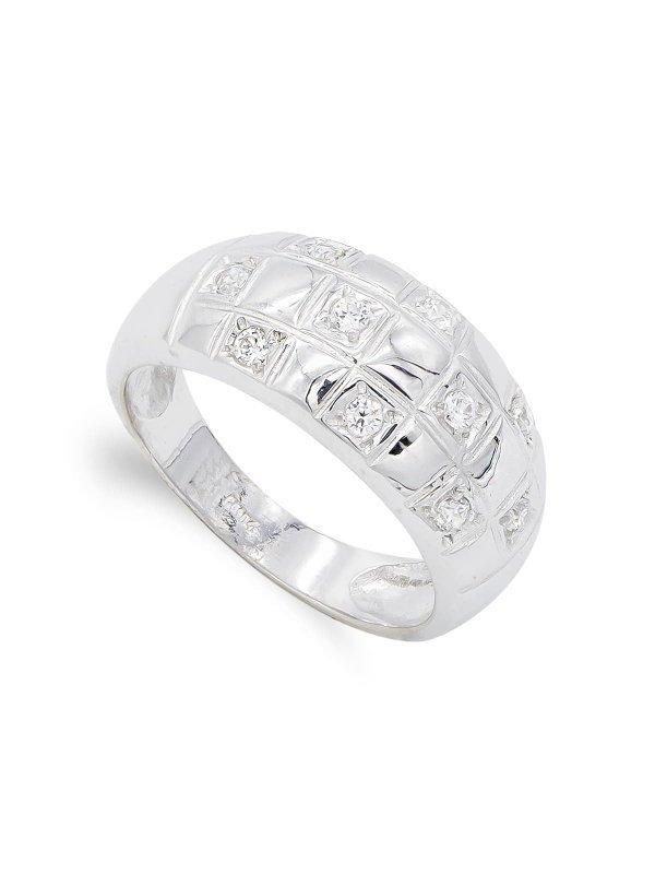 18K SORTIJA ORO BLANCO CIRCONITAS
