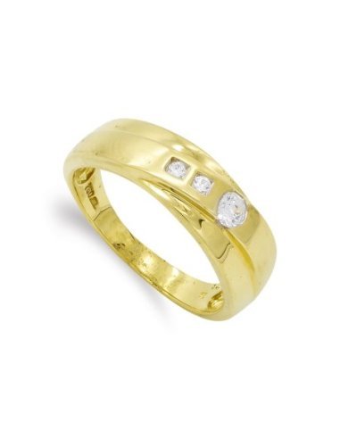 18K SORTIJA ORO AMARILLO MACIZO CON...