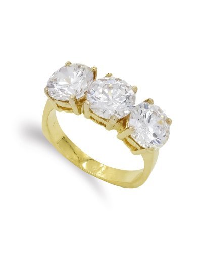 18K SORTIJA TRESILLO ORO...