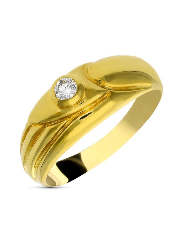 18K SORTIJA ORO BICOLOR BRILLANTE....