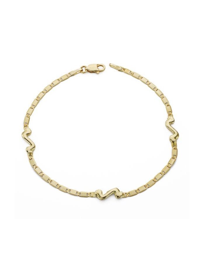 18K PULSERA FINA MOTIVO. 18 CM 3.70 GR