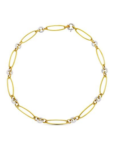 18K GARGANTILLA ORO BICOLOR...