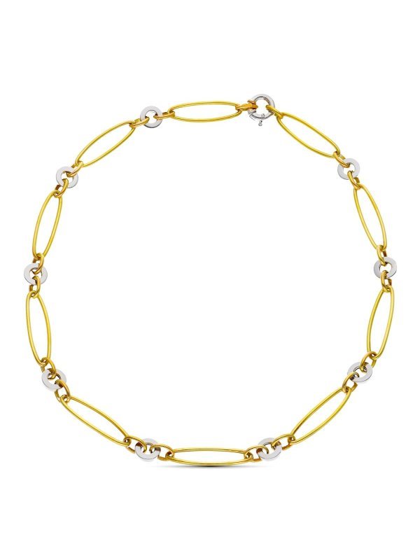 18K GARGANTILLA ORO BICOLOR ESLABONES...