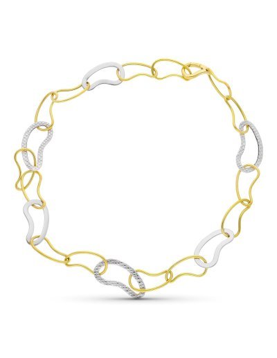 18K GARGANTILLA ORO BICOLOR...