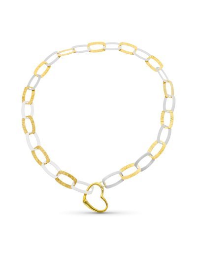 18K GARGANTILLA ORO BICOLOR...