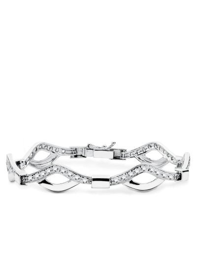 18K PULSERA ORO BLANCO...