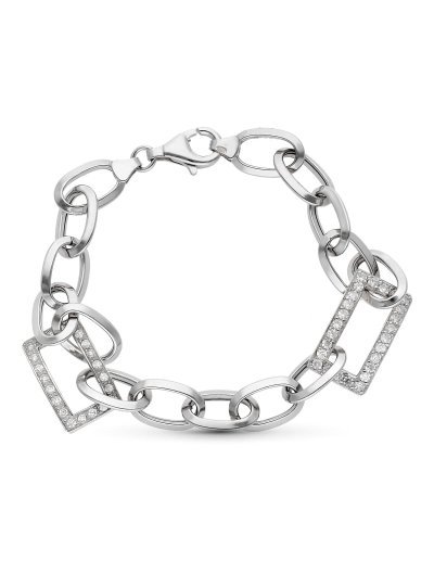 18K PULSERA ORO BLANCO CON...