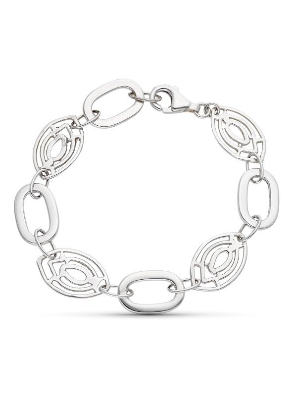 18K PULSERA ORO BLANCO 18 CM