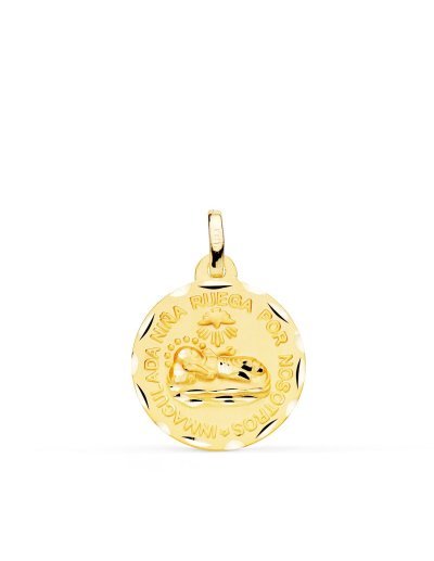 18K MEDALLA ORO AMARILLO...