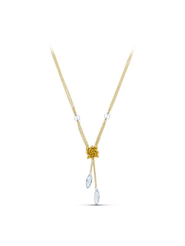 18K GARGANTILLA ORO AMARILLO PIEDRAS...