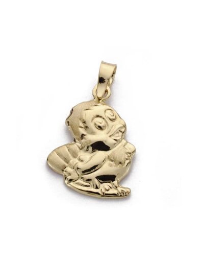 18K COLGANTE POLLITO. 19X14 MM