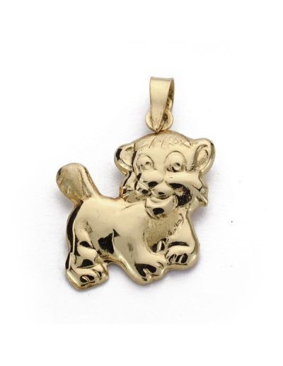 18K COLGANTE TIGRE. 19X17 MM