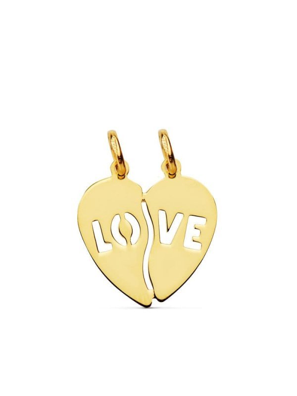 18K COLGANTE ORO AMARILLO CORAZON...